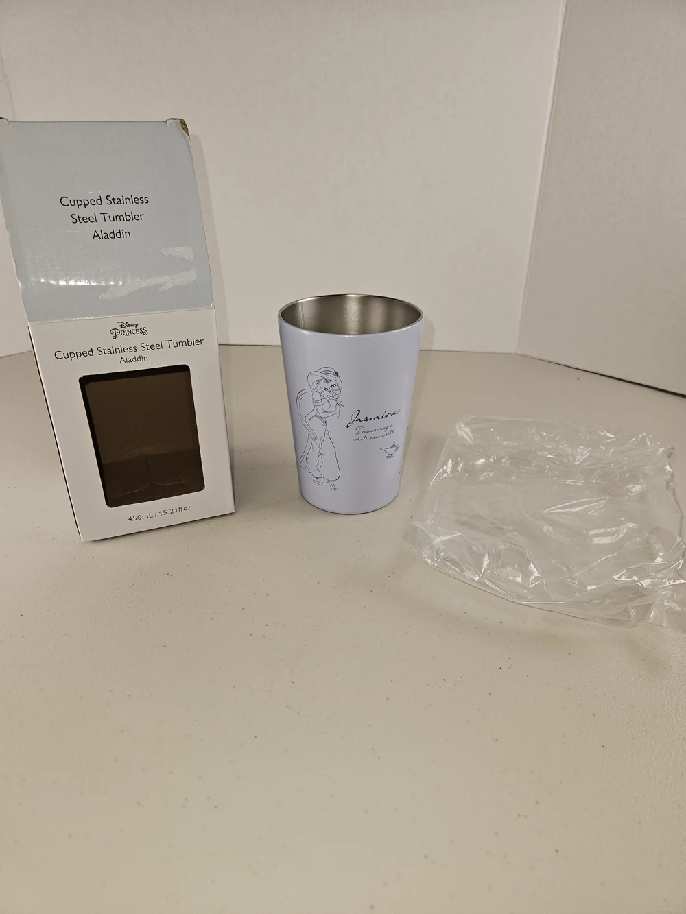 Disney Jasmine Lavender Stainless Steel Tumbler 15.2 Fl Oz